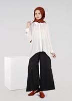 Tesettür giyim SİYAH BOL KESİM PANTOLON 7022 