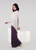 Tesettür giyim MÜRDÜM BOL KESİM PANTOLON 7022 