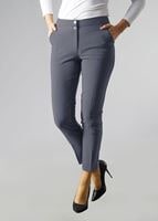 Tesettür giyim GRİ DAR KESİM KUMAŞ PANTOLON 7024 7658 