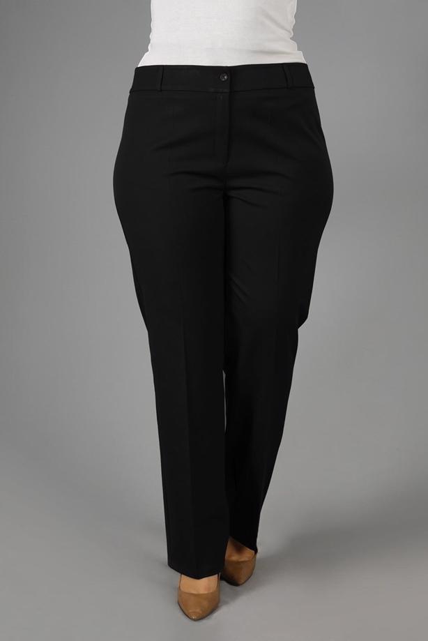 Vêtements hijab NOIR PANTALON À BOOT-CUT À TAILLE MI-HAUTE 7026  - TRENDTESETTÜR