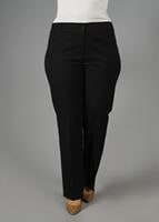 Hijab clothing BLACK BOOT-CUT MID-RISE PANTS 7026
