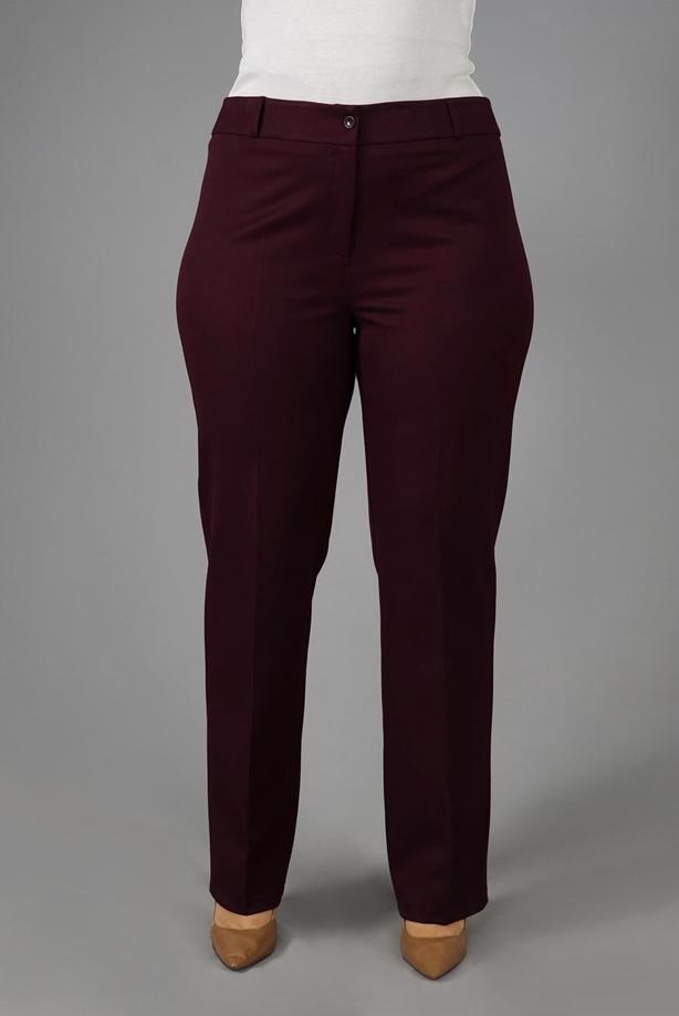 Vêtements hijab PRUNE PANTALON À BOOT-CUT À TAILLE MI-HAUTE 7026  - TRENDTESETTÜR