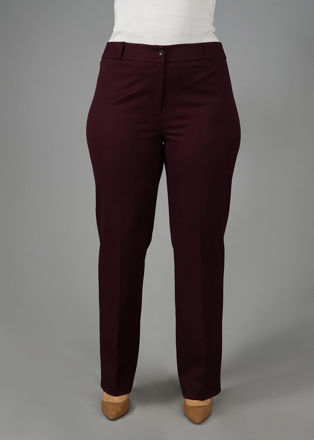Hijab clothing PLUM BOOT-CUT MID-RISE PANTS 7026 