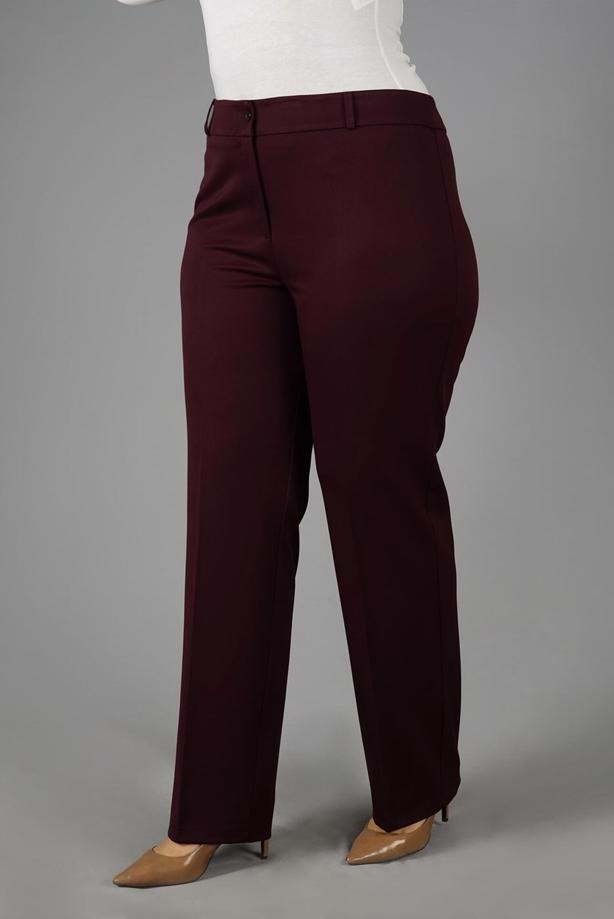 Vêtements hijab PRUNE PANTALON À BOOT-CUT À TAILLE MI-HAUTE 7026  - TRENDTESETTÜR