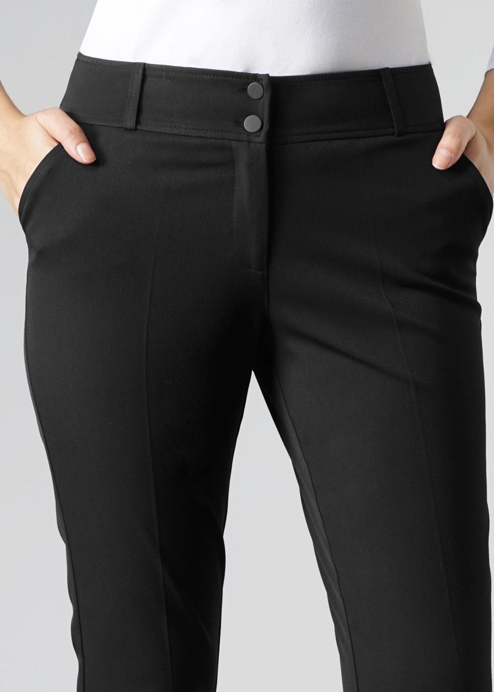 Tesettür giyim SİYAH CEPLİ DÜĞME DETAYLI PANTOLON 7033 