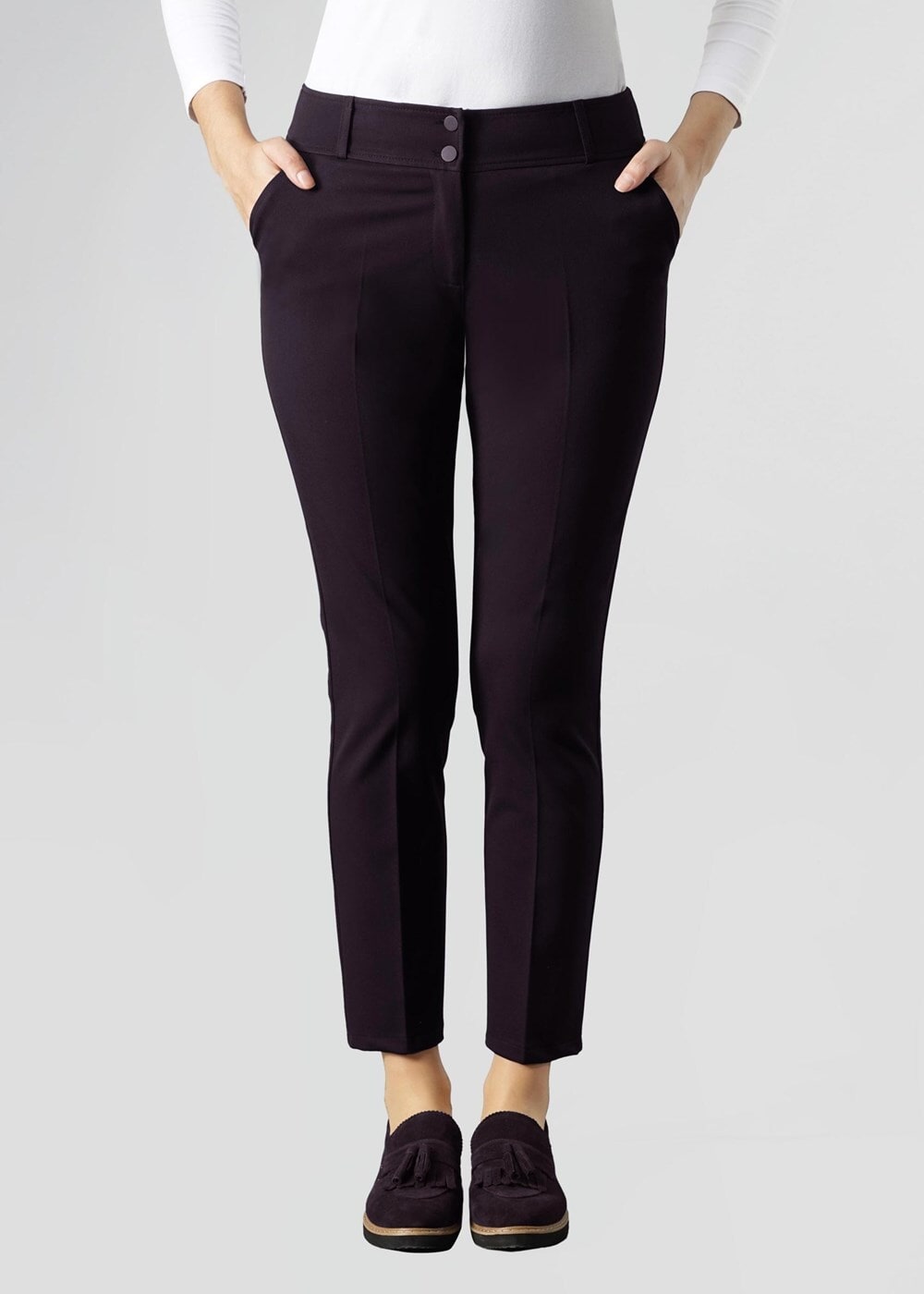 Tesettür giyim MÜRDÜM CEPLİ DÜĞME DETAYLI PANTOLON 7033 