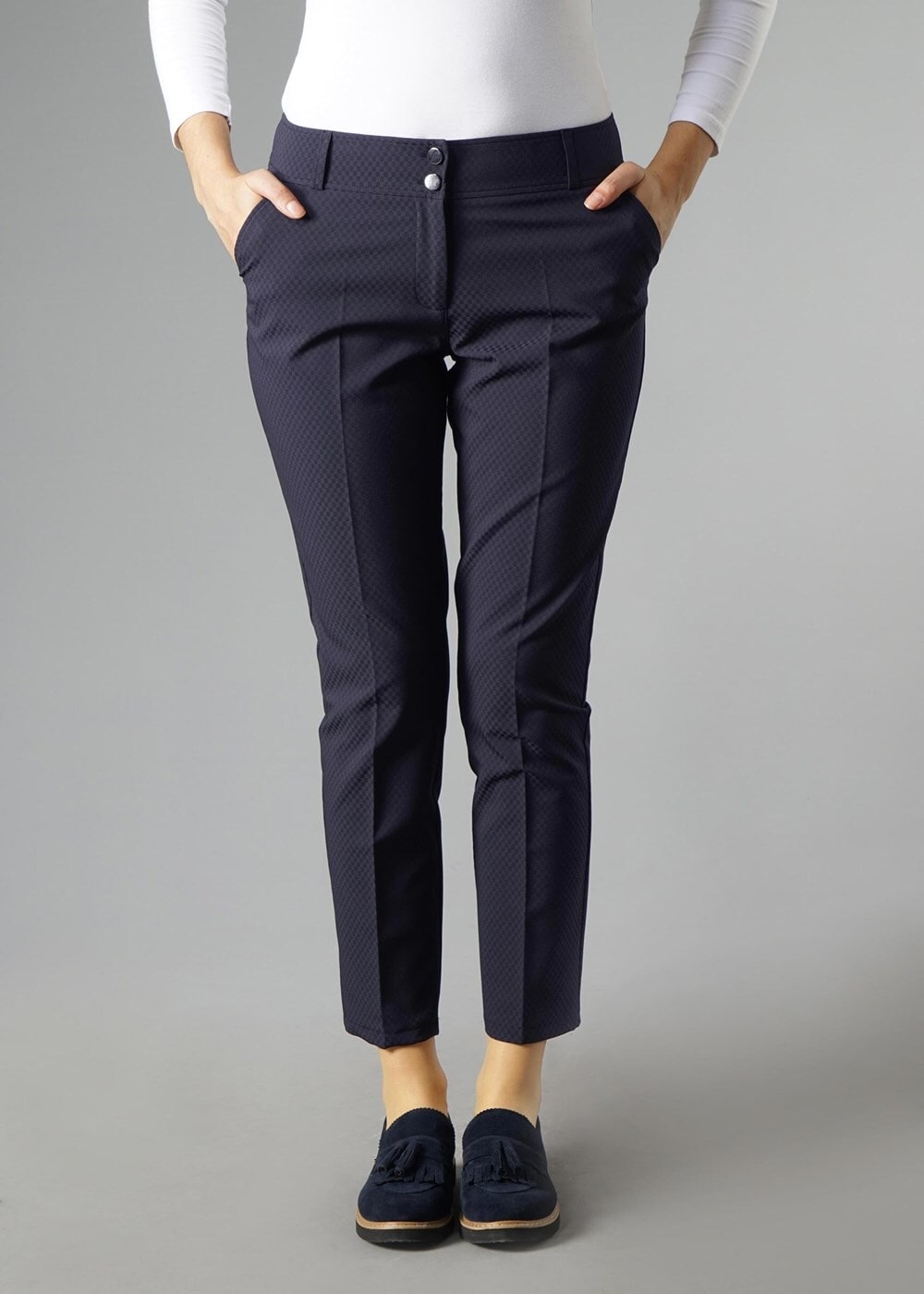 Tesettür giyim LACİVERT ARABEL JAKAR PANTOLON 7040 