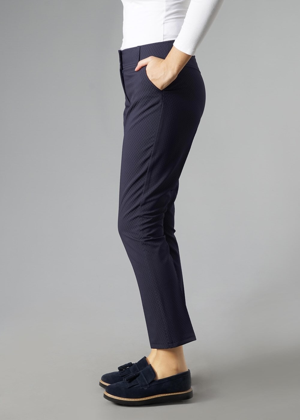 Tesettür giyim LACİVERT ARABEL JAKAR PANTOLON 7040 