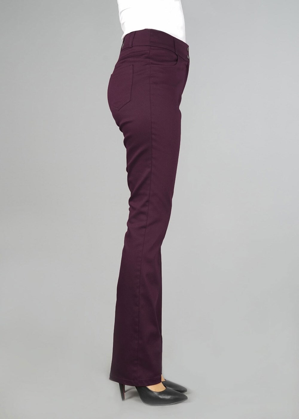 Tesettür giyim BORDO CEPLİ PANTOLON 7058