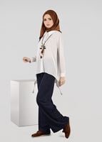 Tesettür giyim LACİVERT GENİŞ PAÇA PANTOLON 7061