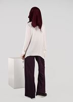 Tesettür giyim MÜRDÜM GENİŞ PAÇA PANTOLON 7061