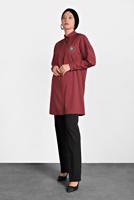 Tesettür giyim SİYAH ALVİNA BORU PAÇA KLASİK KESİM PANTOLON 7095 