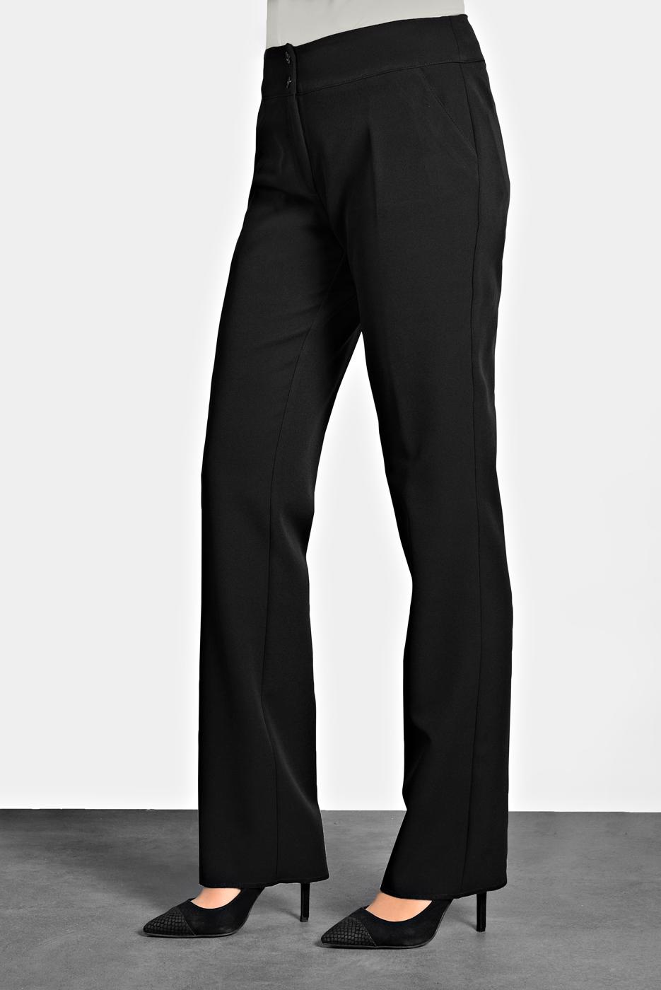 Tesettür giyim SİYAH ALVİNA BORU PAÇA KLASİK KESİM PANTOLON 7095 