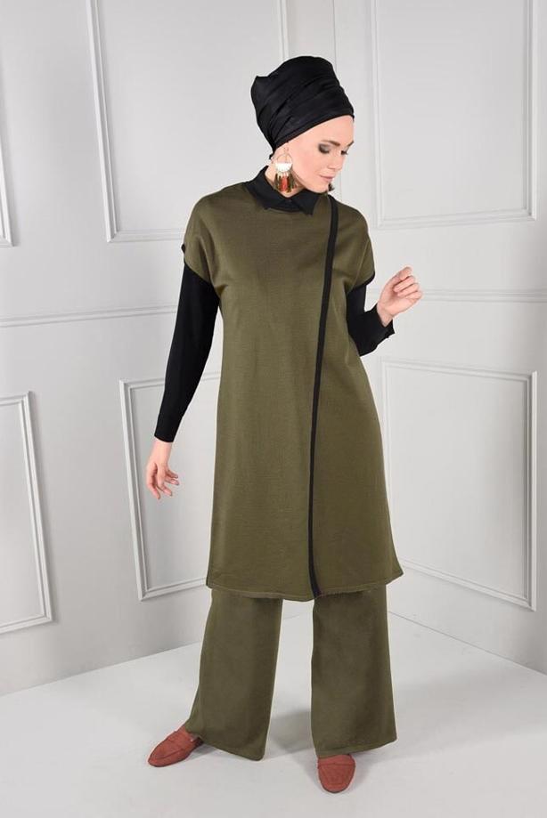 Vêtements hijab  WIDE-LEG KNIT PANTS 7220  - TRENDTESETTÜR