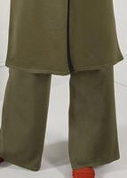 Vêtements hijab KAKI PANTALON À LARGE EN TRICOT 7220 