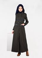 Tesettür giyim LACİVERT 1880-1 PARDESÜ