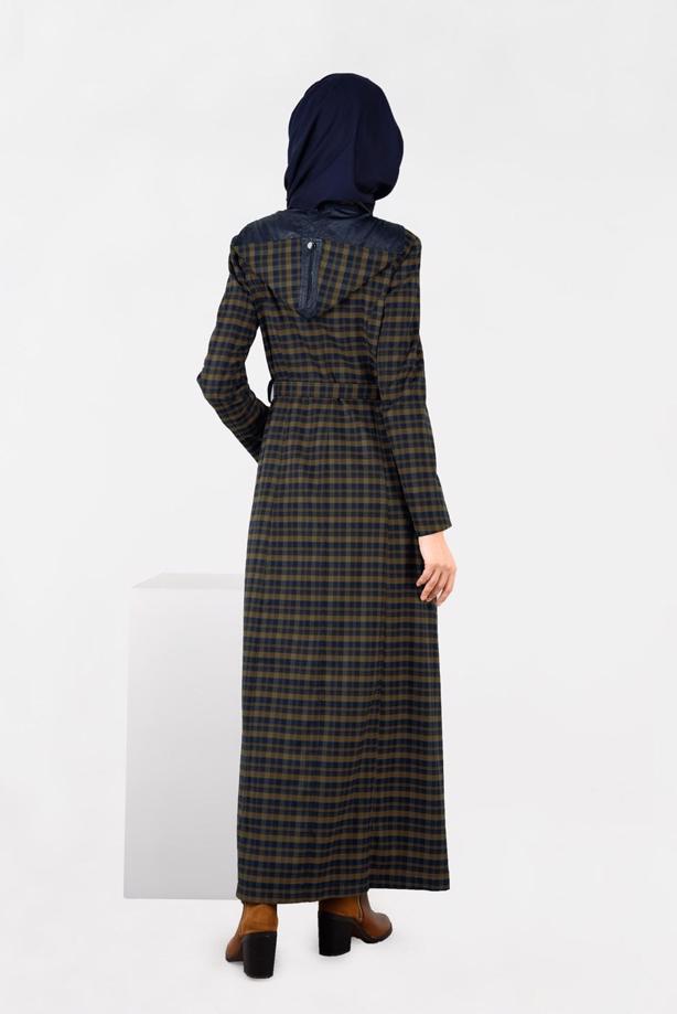 Tesettür giyim LACİVERT 1880-1 PARDESÜ - TRENDTESETTÜR