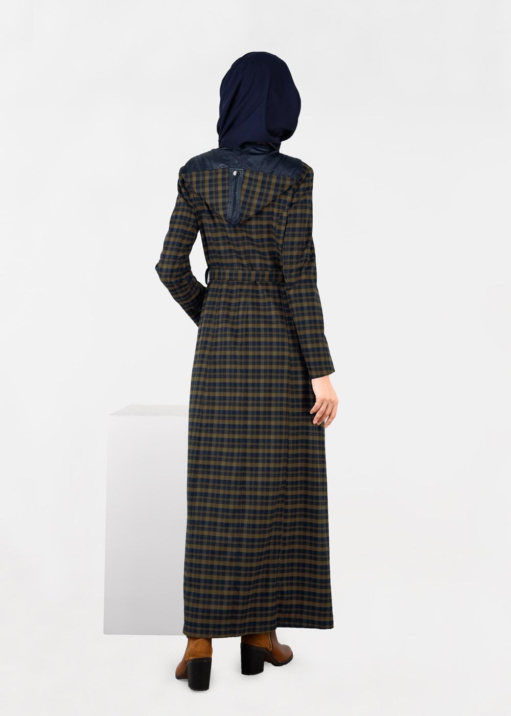 Tesettür giyim LACİVERT 1880-1 PARDESÜ