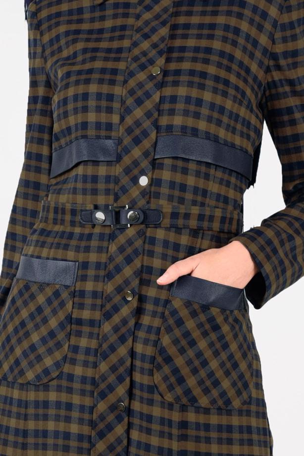 Tesettür giyim LACİVERT 1880-1 PARDESÜ - TRENDTESETTÜR