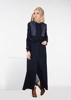 Tesettür giyim LACİVERT FERMUAR DETAYLI PARDESÜ 1876 