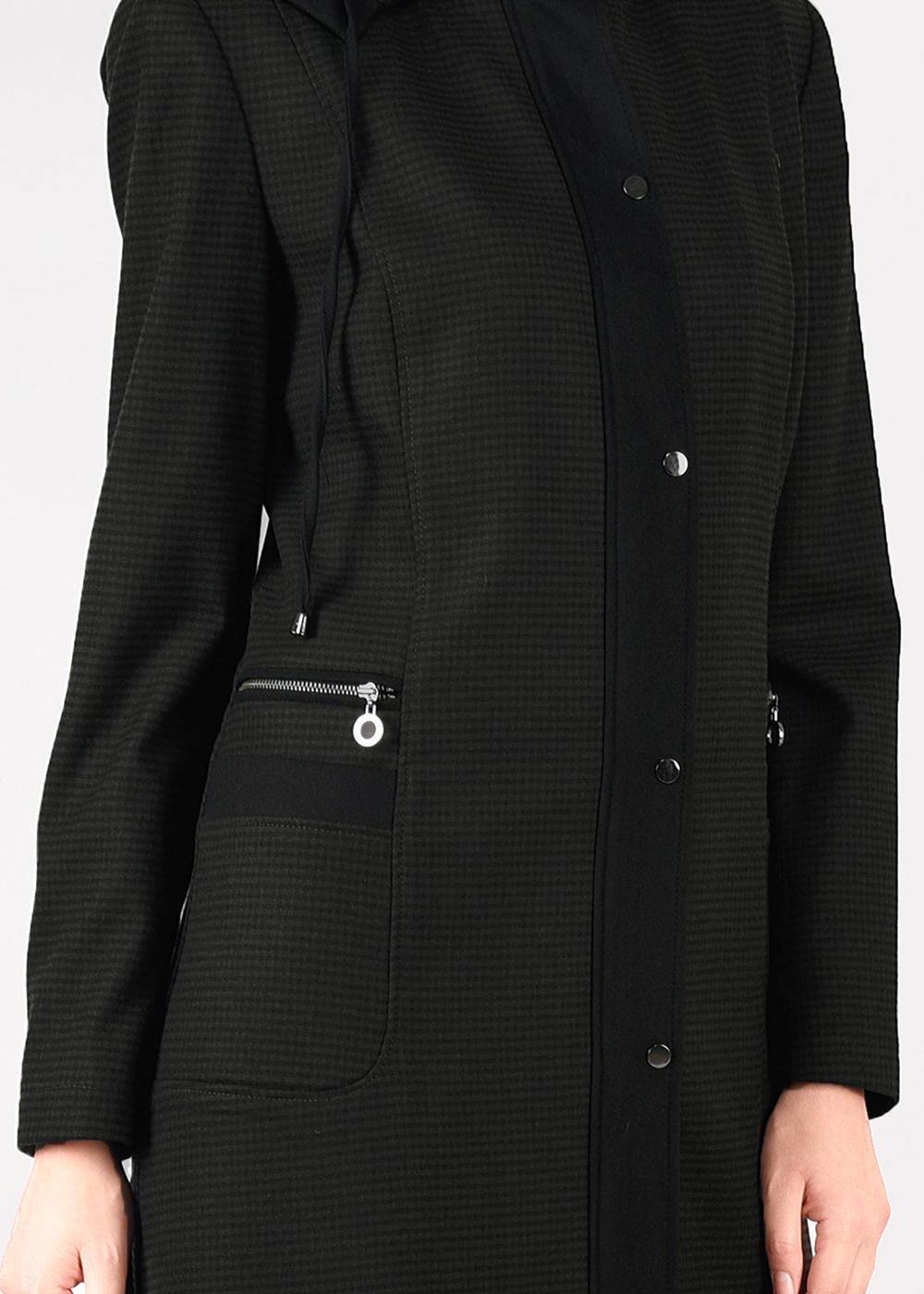 Tesettür giyim KAHVE PÖTİKARE KAPÜŞONLU PARDESÜ 1883