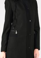 Tesettür giyim KAHVE PÖTİKARE KAPÜŞONLU PARDESÜ 1883