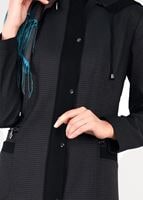 Tesettür giyim KAHVE PÖTİKARE KAPÜŞONLU PARDESÜ 1883