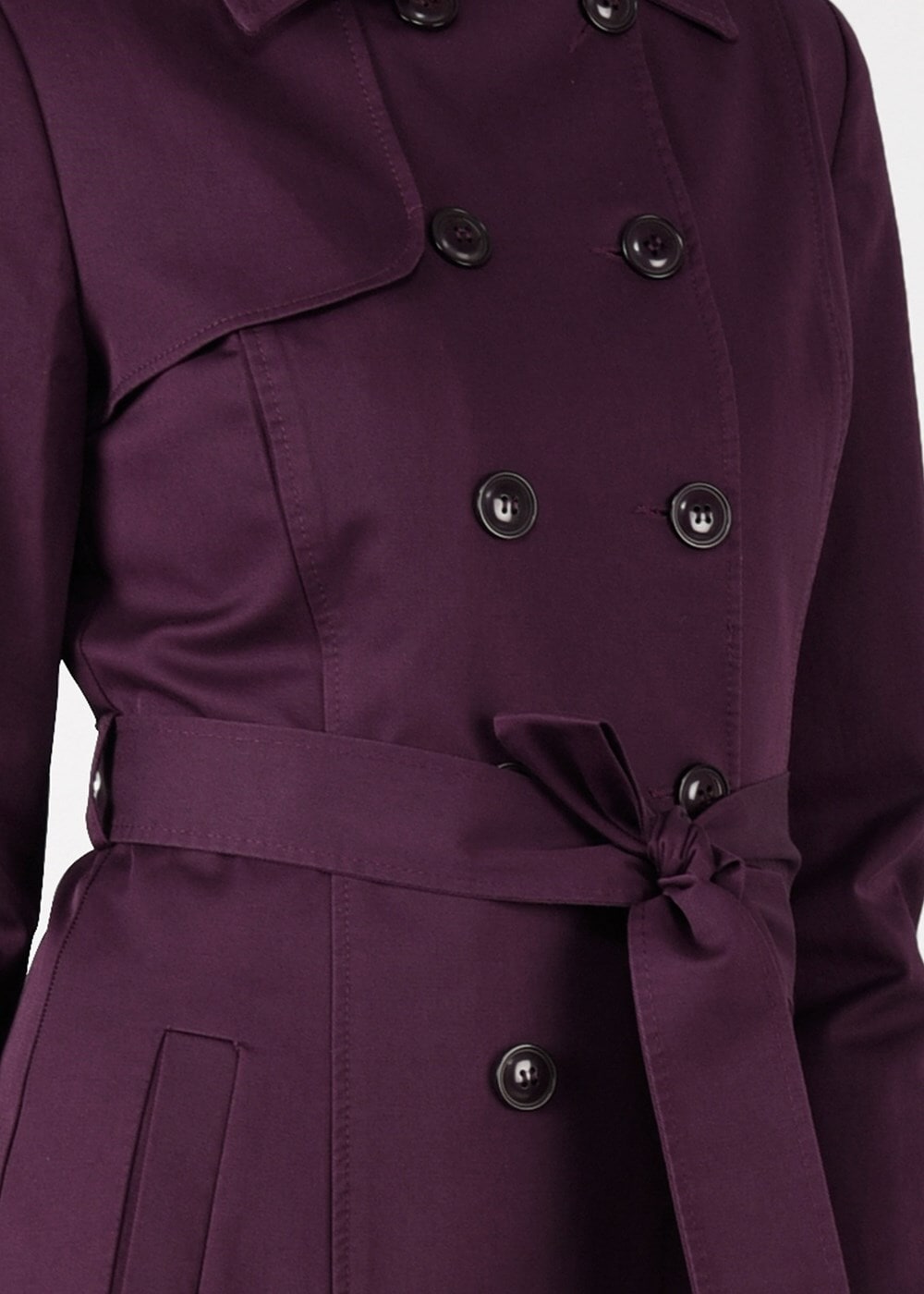 Tesettür giyim BORDO DÜĞME DETAYLI PARDESÜ 1918 3473