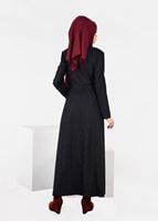 Tesettür giyim LACİVERT HAKİM YAKA PARDESÜ 1939