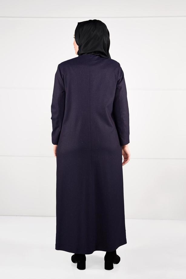 Vêtements hijab POURPRE PARDESSU À BANDES 1956  - TRENDTESETTÜR