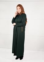 Vêtements hijab VERT PARDESSU À BANDES 1956 
