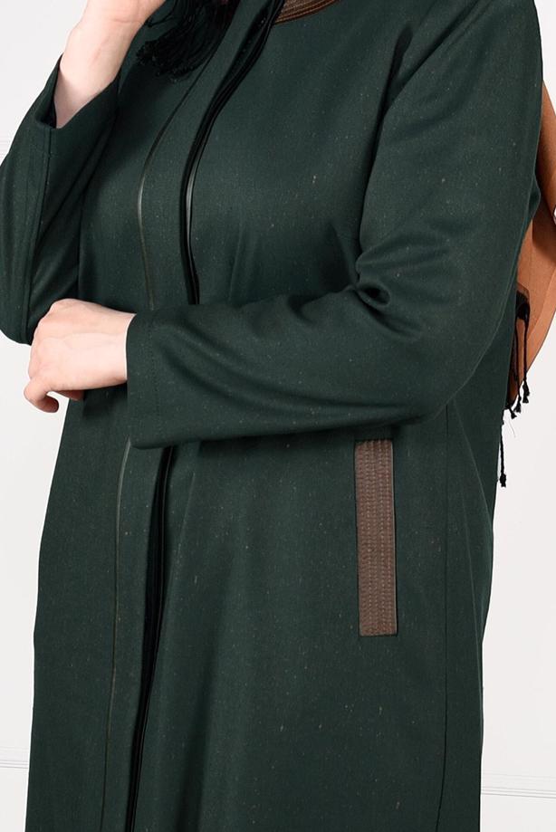 Vêtements hijab VERT PARDESSU À BANDES 1956  - TRENDTESETTÜR