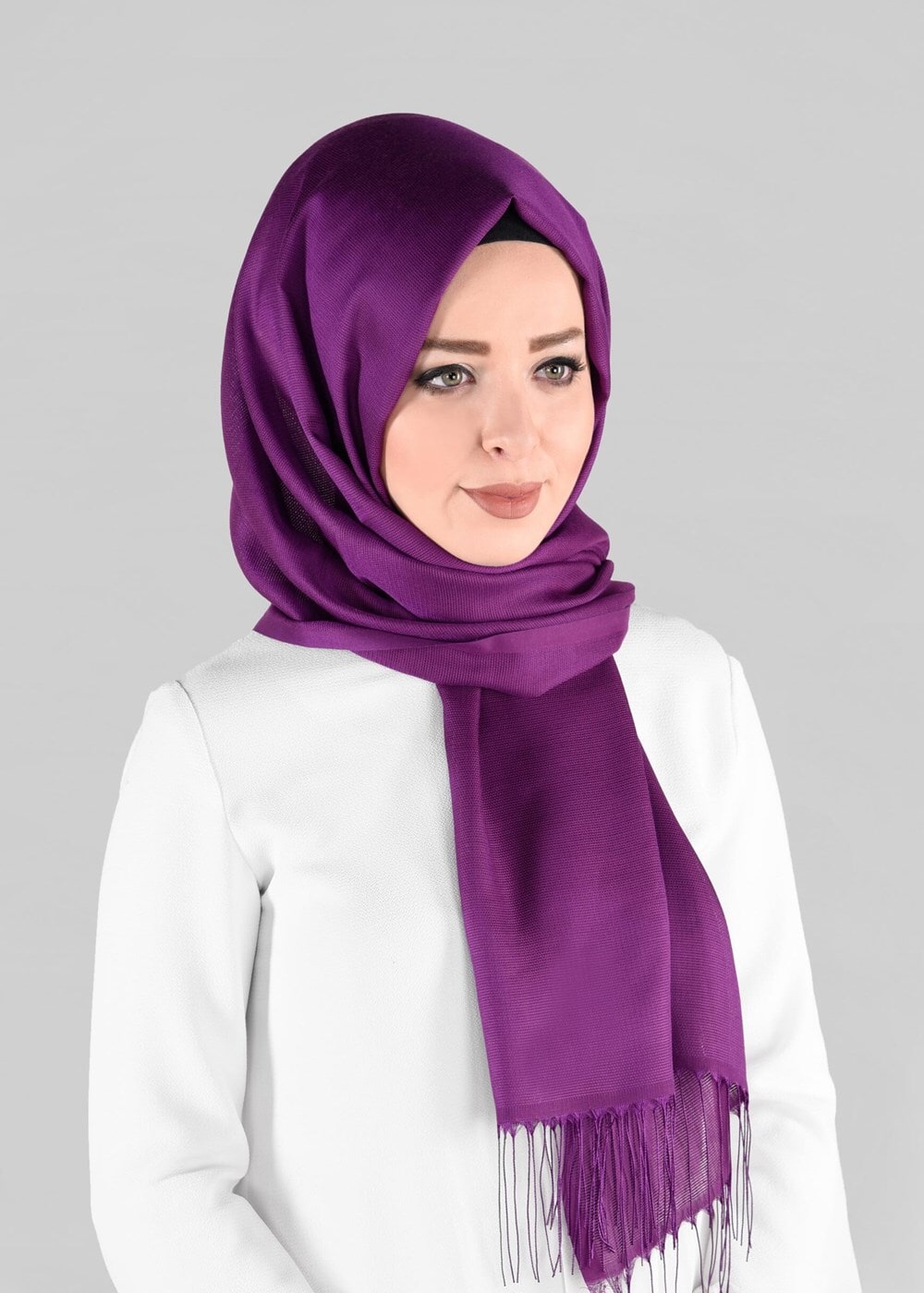 Tesettür giyim MOR T 9881 ALVİNA TAKİNLİ ŞAL