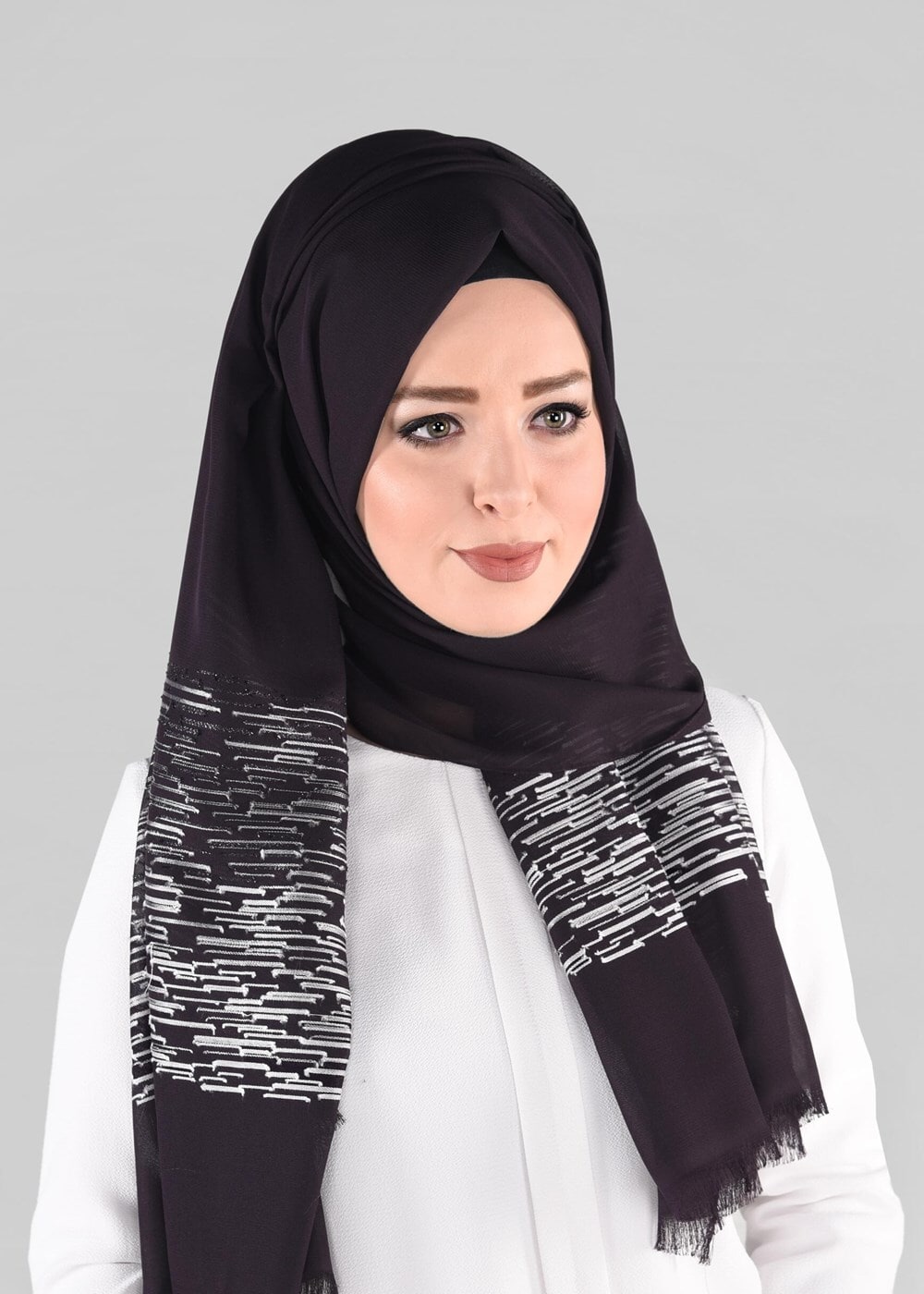Tesettür giyim MOR T 9886 ALVİNA İLAYDA ŞAL