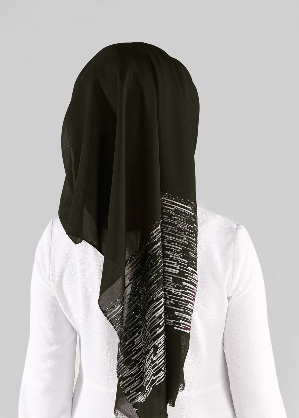 Tesettür giyim YEŞİL T 9886 ALVİNA İLAYDA ŞAL