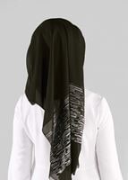 Tesettür giyim YEŞİL T 9886 ALVİNA İLAYDA ŞAL