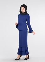 Tesettür giyim LACİVERT VOLANLI 2Lİ ETEK TAKIM 53108