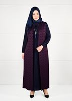 Hijab clothing PLUM PATTERNED DRESS SUIT 3332