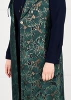 Vêtements hijab VERT ROBE À FLEURS IMPRIMÉES 3343 