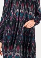 Tesettür giyim LACİVERT DESENLİ SALAŞ TUNİK 4865-1