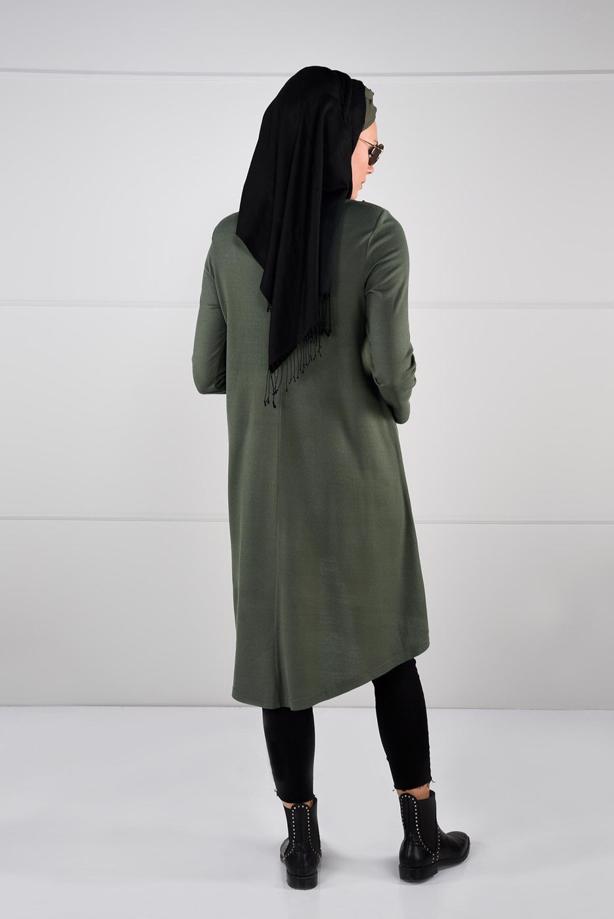 Tesettür giyim  İNCİ İŞLEMELİ GENİŞ KESİM TUNİK 03051 - TRENDTESETTÜR