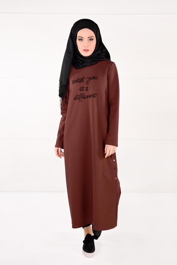 Vêtements hijab  BUTTONED SPORT TUNIC 26015 - TRENDTESETTÜR