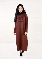 Hijab clothing BROWN BUTTONED SPORT TUNIC 26015