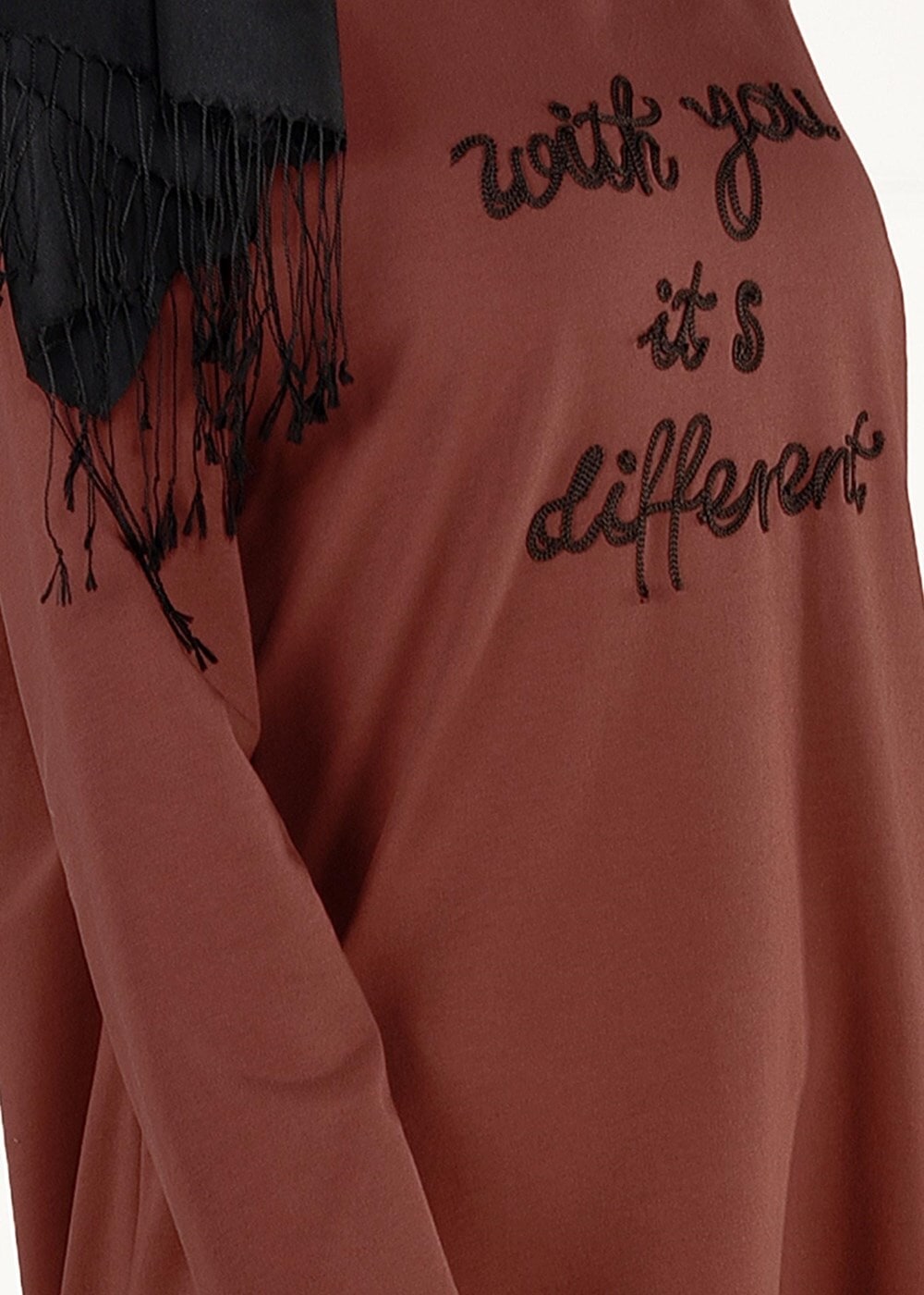 Hijab clothing BROWN BUTTONED SPORT TUNIC 26015