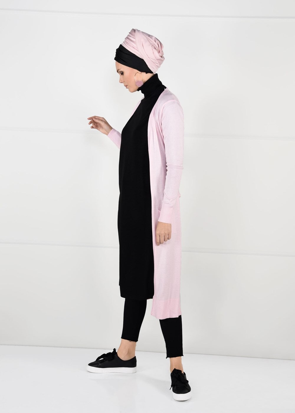 Vêtements hijab POUDRE VESTE EN TRICOT 37415 