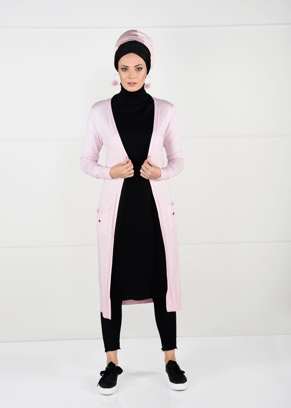 Vêtements hijab POUDRE VESTE EN TRICOT 37415 