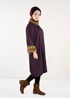 Tesettür giyim BORDO YARASAKOL KABAN  40451