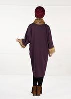 Tesettür giyim BORDO YARASAKOL KABAN  40451