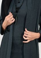 Tesettür giyim GRİ FİTİLLİ 2Lİ TRİKO TUNİK 77541 