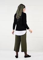 Tesettür giyim SİYAH ARMA DETAYLI TUNİK 87451